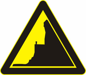 左侧-傍山险路标志|傍山险路标志