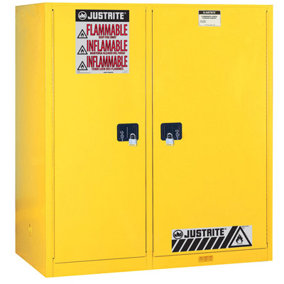 Justrite杰斯瑞特899270 黄色两用分隔式圆桶柜