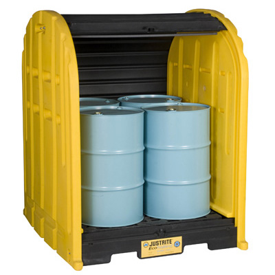 Justrite杰斯瑞特28676 301L四桶型防盛漏室外存储屋