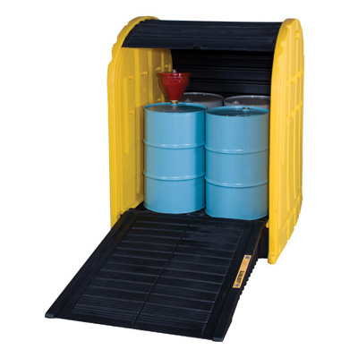 Justrite杰斯瑞特28676 301L四桶型防盛漏室外存储屋