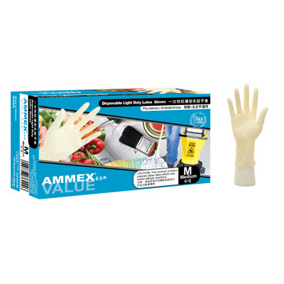 Ammex爱马斯 一次性乳胶手套
