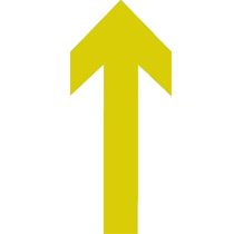 商品名称:黄色直行地上疏散箭头|地面疏散箭头|逃生箭头